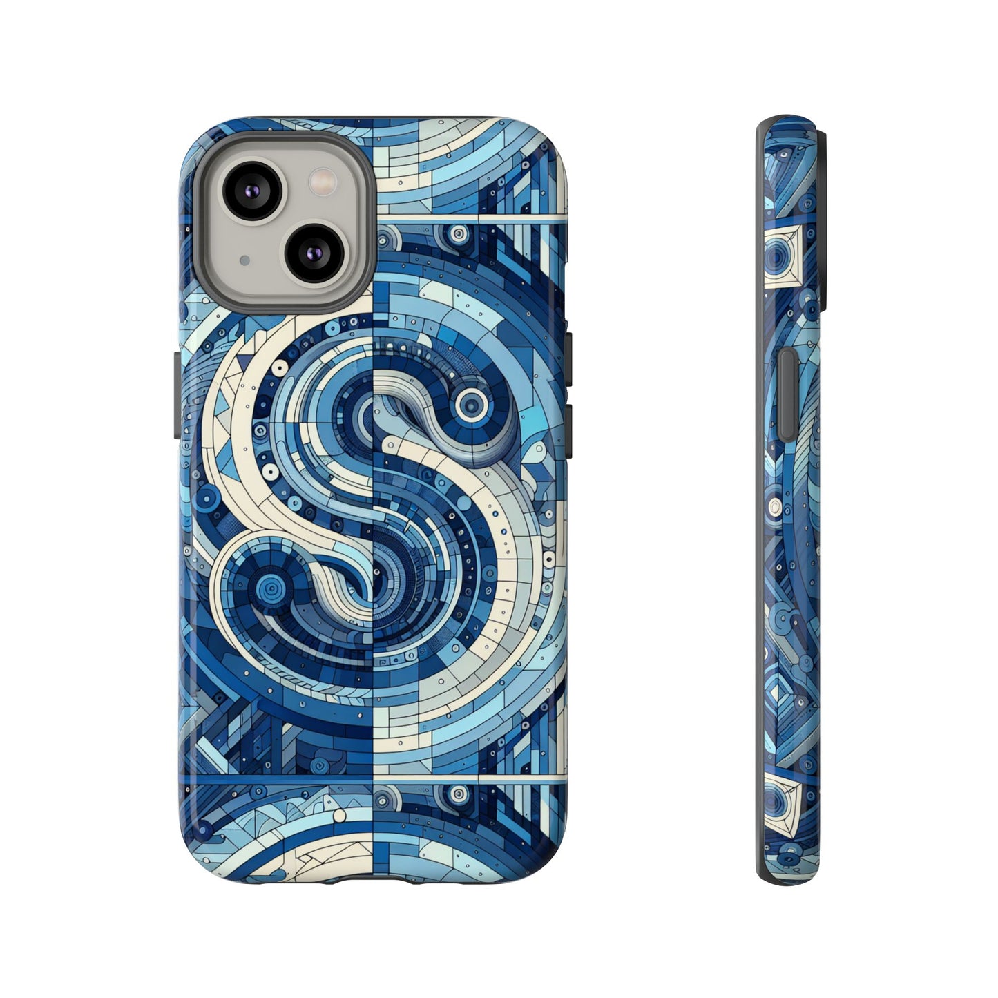 blue alphabet s phone case for samsung and iphone shockproof protective cover with 3d wrap design and vibrant print