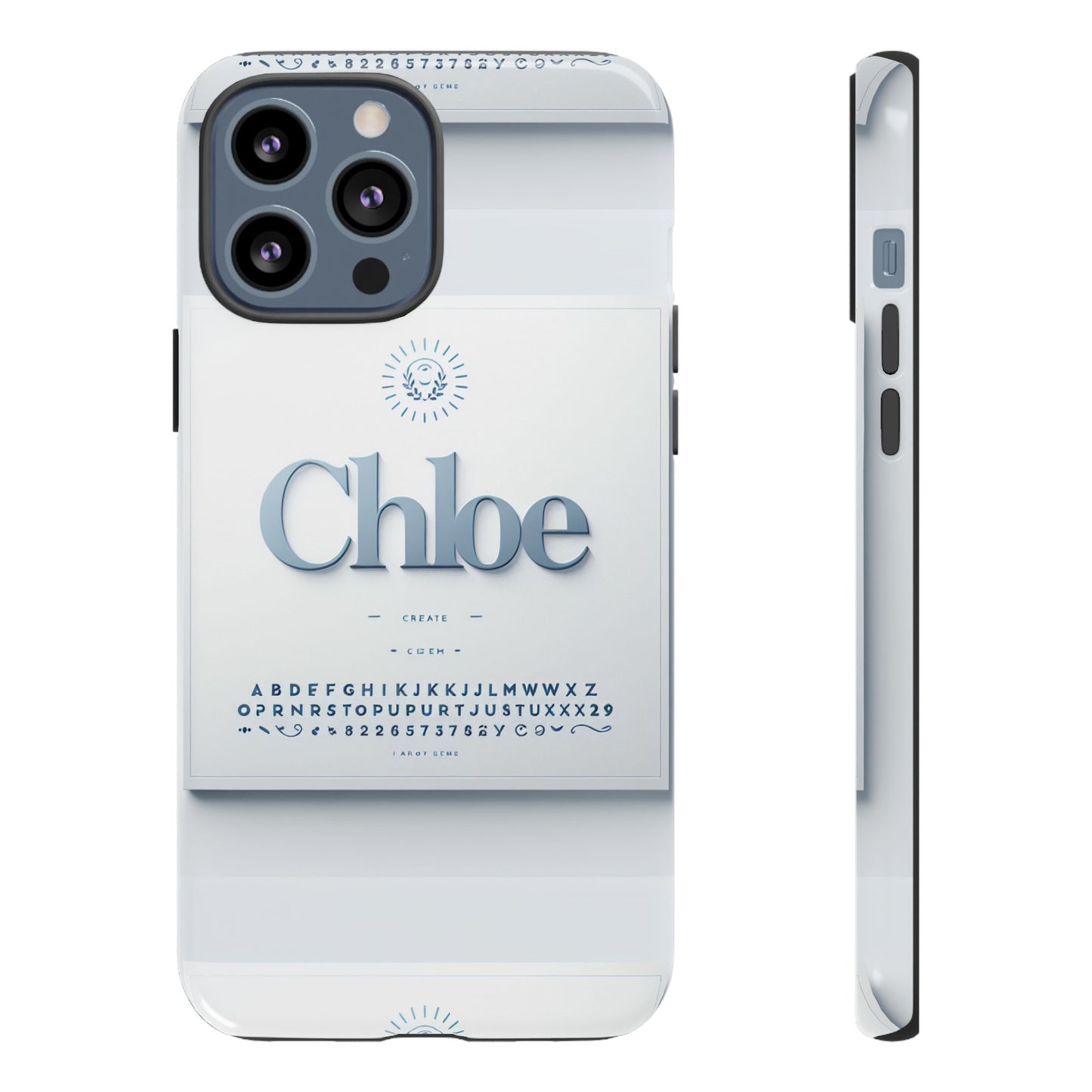 chloe blue phone case with 3d wrap design for iphone and android - shockproof protective cover with vivid anime and comic inspired artwork for style and safety