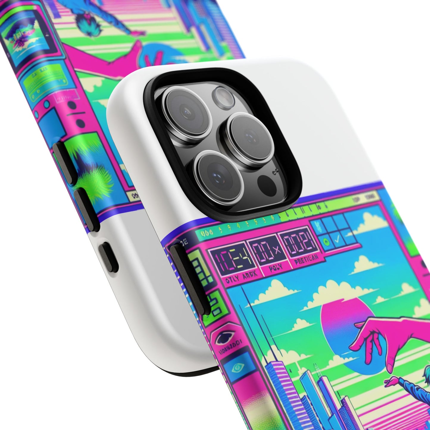 touch grass daily 3d wrap protective phone case for smartphones, durable shock absorption, uv protected, unique anime design, fun gift for tech enthusiasts