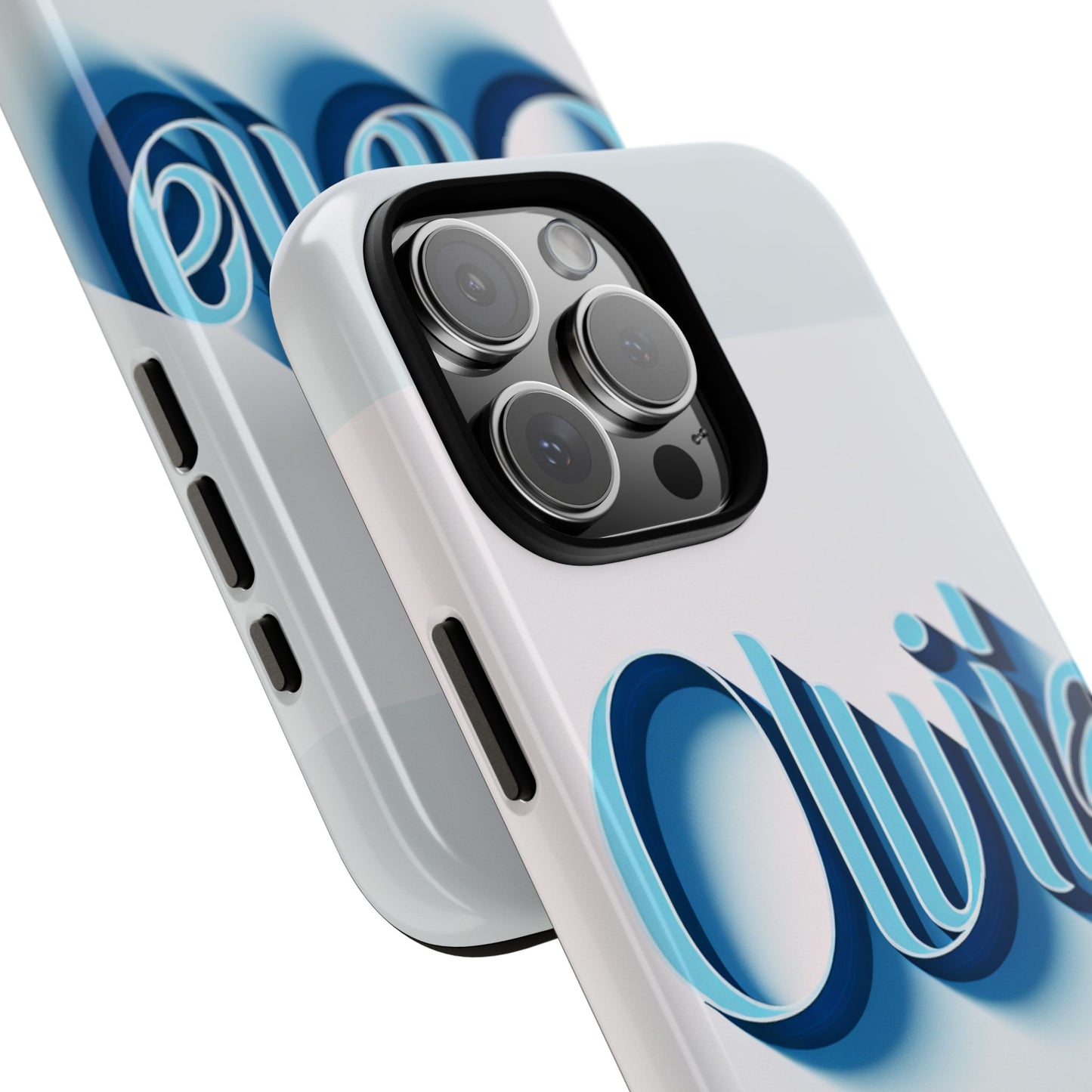 olivia blue anime comic style 3d wrap shockproof phone case for women and girls durable uv protected silicone cover with glossy or matte finish