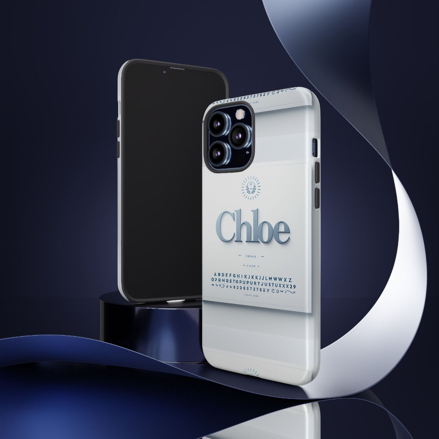 chloe blue phone case with 3d wrap design for iphone and android - shockproof protective cover with vivid anime and comic inspired artwork for style and safety
