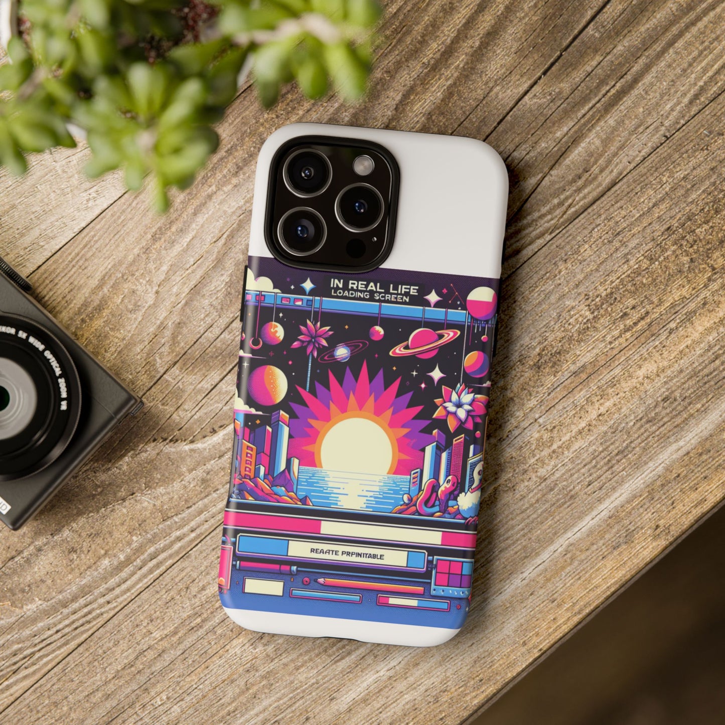 irl loading screen protective phone case for anime fans