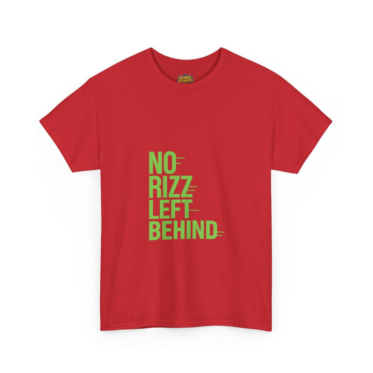 unisex heavy cotton tee - no rizz left behind - fun casual streetwear for men and women, comfortable fit, stylish design, perfect for everyday wear and casual outings