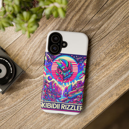 Skibidi Rizzler Protective Phone Case with 3D Wrap Design, Shock Absorbing TPU Silicone, UV Protected, Ideal Gift for Anime and Comic Culture Fans