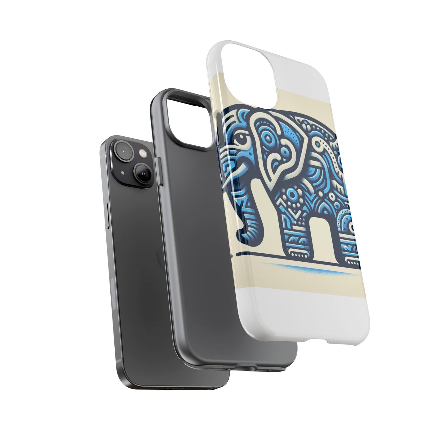 vibrant 3d elephant design phone case for stylish protection and unique aesthetic compatible with iphone 13, 14, 15 & 16 – all models including pro, pro max & plus
