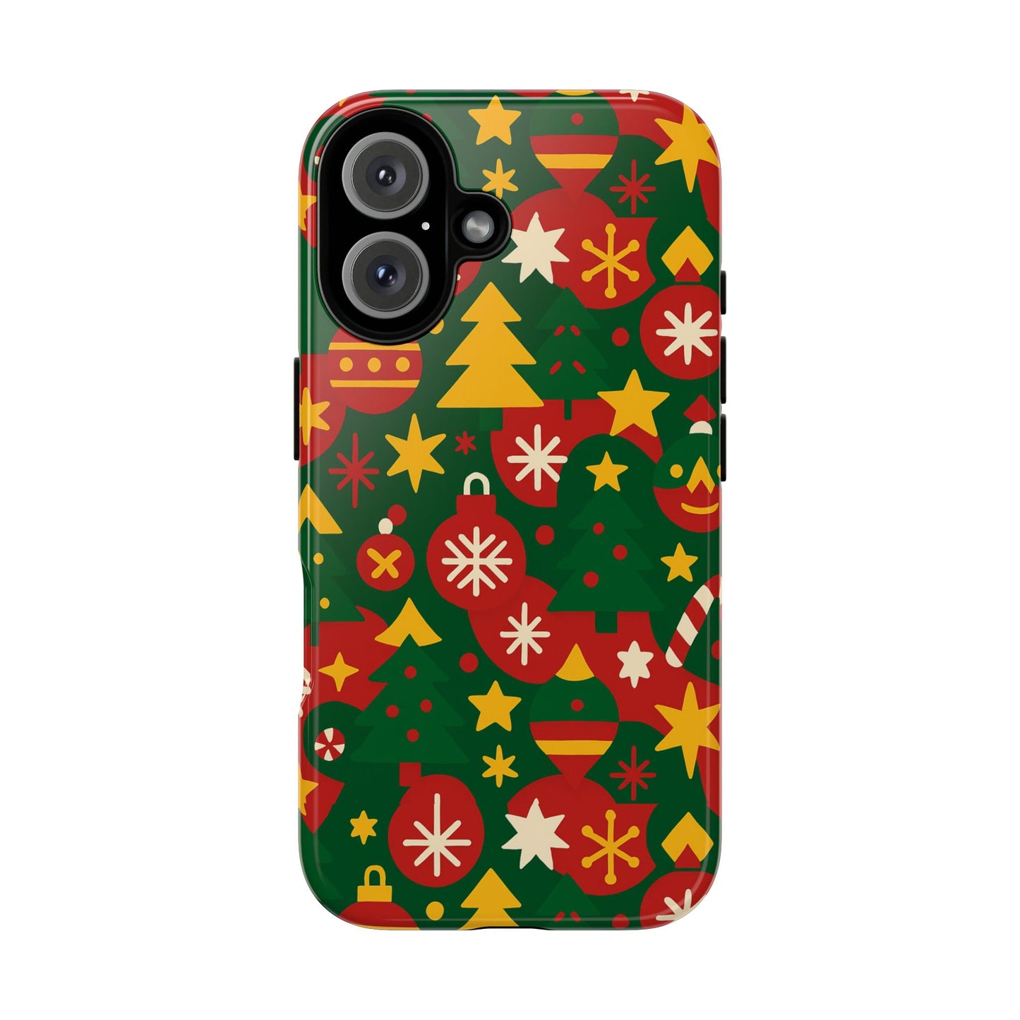 vibrant christmas phone case with festive 3d wrap design – colourful holiday protective cover compatible with iphone 13, 14, 15 & 16 – all models including pro, pro max & plus