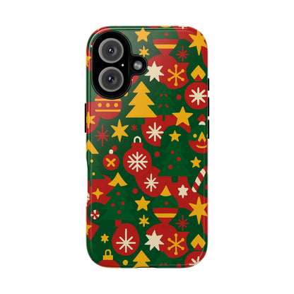 Vibrant Christmas Phone Case with Festive 3D Wrap Design – Colourful Holiday Protective Cover Compatible with iPhone 13, 14, 15 & 16 – All Models Including Pro, Pro Max & Plus