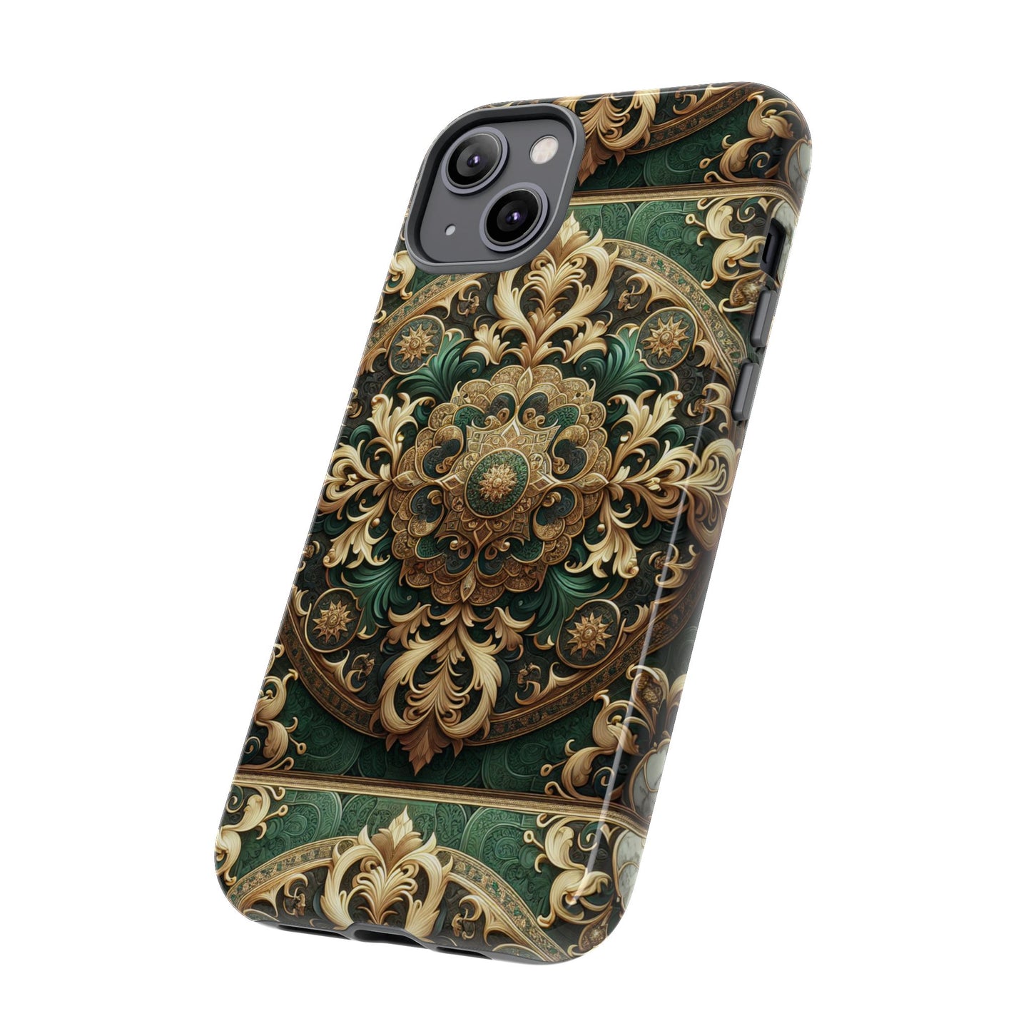 pattern image 2 vibrant comic style phone case for men and women with ornate baroque design compatible with iphone 13, 14, 15 & 16 – all models including pro, pro max & plus