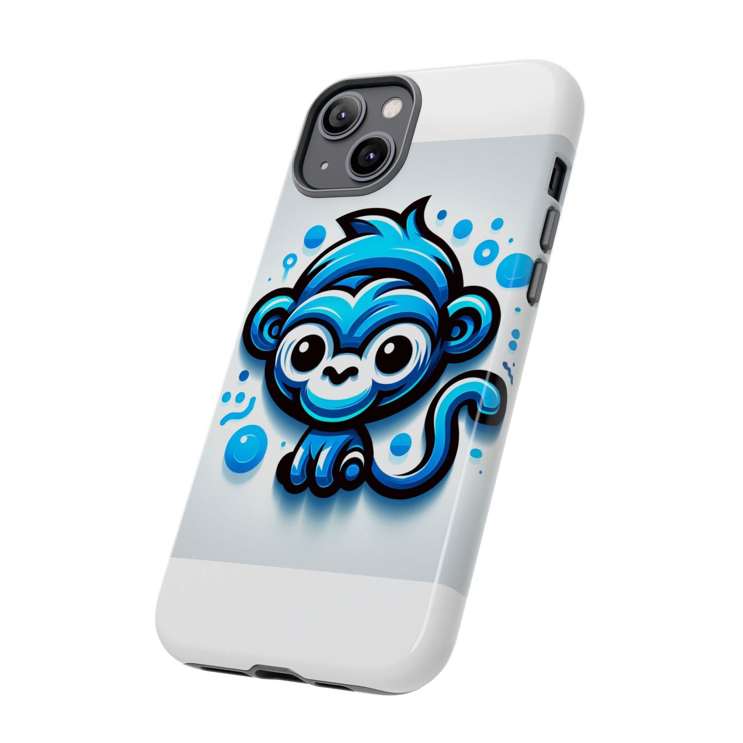vibrant 3d wrap protective phone case with fun blue monkey design – stylish accessory for men and women – compatible with iphone 13, 14, 15 & 16 – all models including pro, pro max & plus