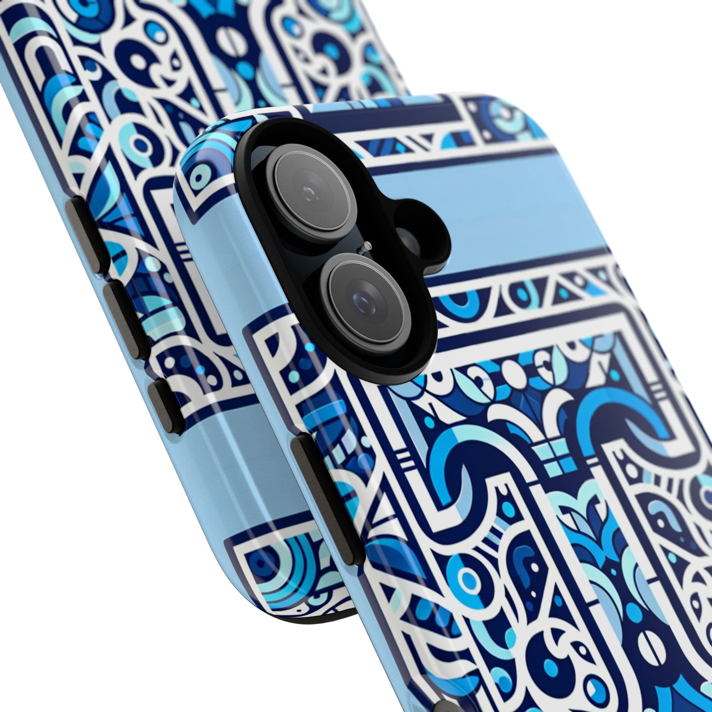 blue alphabet t phone case with 3d wrap shock absorption and uv protection for kids and teens