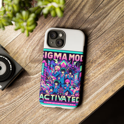 Vibrant Sigma Mode Activated Protective Phone Case for Anime Lovers, 3D Wrap Design, Durable TPU Silicone, UV Protected, Stylish Drop Protection, Gift for Friends
