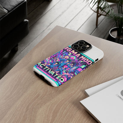 Vibrant Sigma Mode Activated Protective Phone Case for Anime Lovers, 3D Wrap Design, Durable TPU Silicone, UV Protected, Stylish Drop Protection, Gift for Friends