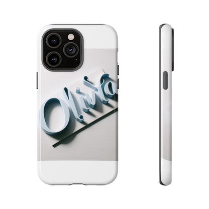 Vibrant 3D Blue Name Phone Case for Stylish Protection – Unique Accessory for Self-Expression Compatible with iPhone 13, 14, 15 & 16 – all models including Pro, Pro Max & Plus