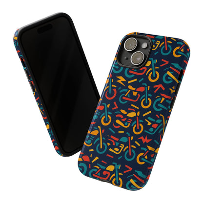 Vibrant Multicolour Motorcycle Design Protective Phone Case for Stylish Protection – Compatible with iPhone 13, 14, 15 & 16 – All Models Including Pro, Pro Max & Plus