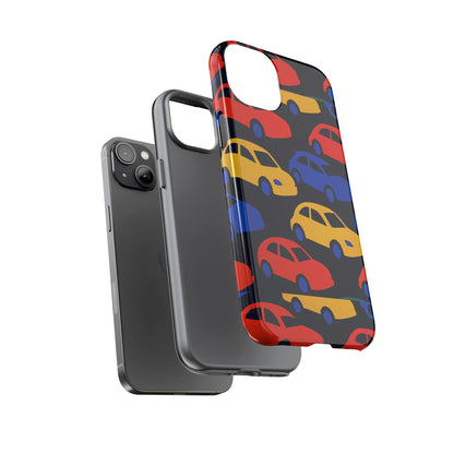 Multicolour 3D Car Design Protective Phone Case Stylish Accessory for Unique Expression Compatible with iPhone 13, 14, 15 & 16 – all models including Pro, Pro Max & Plus