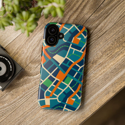 Multicolour Abstract Geometric Phone Case for Stylish Protection Compatible with iPhone 13, 14, 15 & 16 – All Models Including Pro, Pro Max & Plus