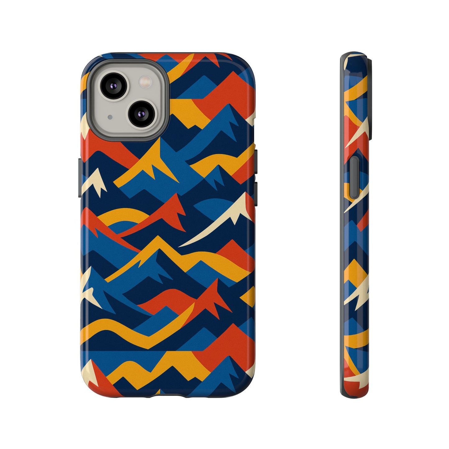 vibrant 3d mountain design protective phone case for unique accessory lovers compatible with iphone 13, 14, 15 & 16 – all models including pro, pro max & plus