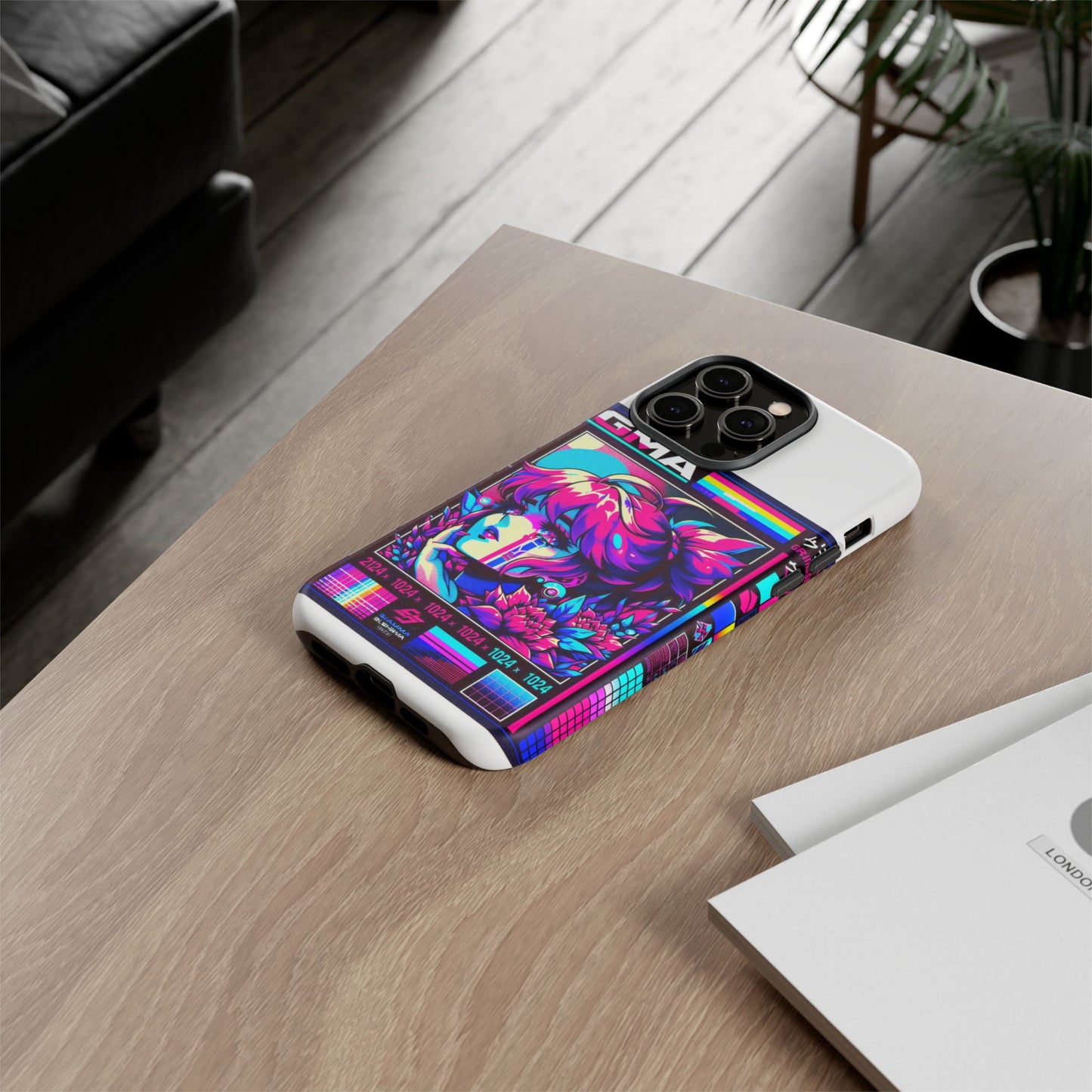 sigma grindset 3d wrap protective phone case for anime lovers, durable shock absorption, uv protected, stylish accessory for unique self-expression