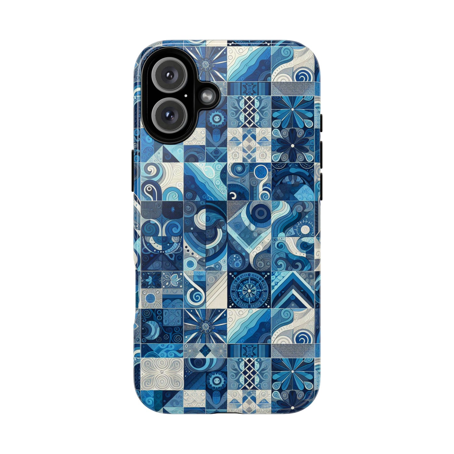 pattern image 8 vibrant 3d phone case for anime and comic fans with geometric art finish compatible with iphone 13, 14, 15 & 16 – all models including pro, pro max & plus