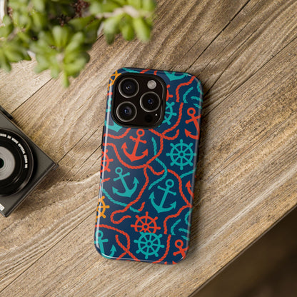 Nautical Multicolour 3D Wrap Protective Phone Case for Unique Style and Robust Protection Compatible with iPhone 13, 14, 15 & 16 – all models including Pro, Pro Max & Plus