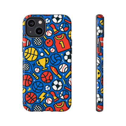 Vibrant Sports-Themed Protective Phone Case with 3D Design for Unique Style – Compatible with iPhone 13, 14, 15 & 16 – All Models Including Pro, Pro Max & Plus