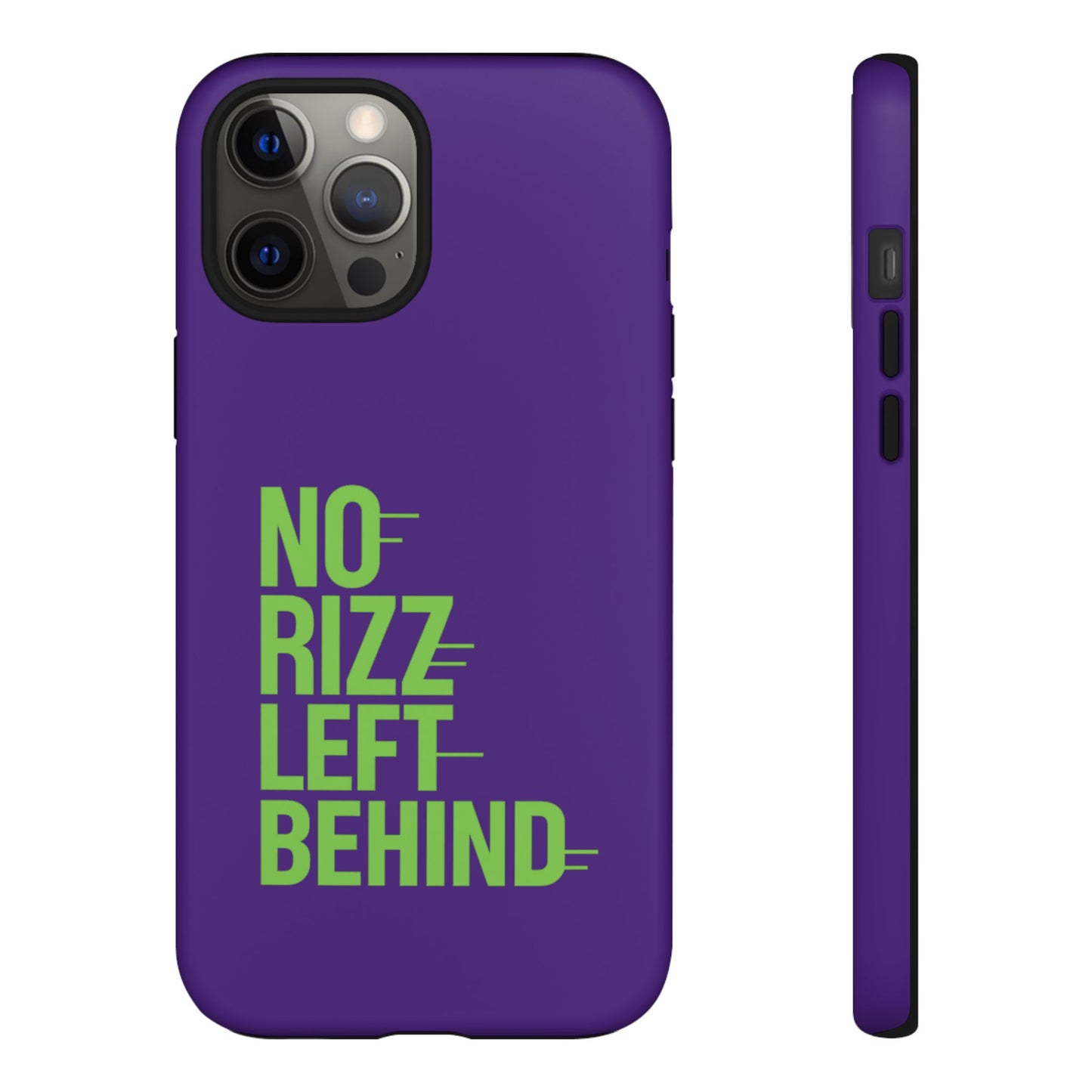 tough phone case - no rizz left behind - durable, stylish protection for active lifestyles - impact-resistant, dual layer, shock-absorbing tpu - perfect gift for tech lovers