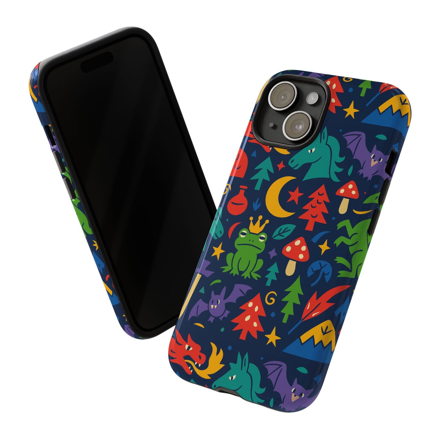 vibrant 3d wrap protective phone case with playful fantasy design for unique smartphone accessories compatible with iphone 13, 14, 15 & 16 – all models including pro, pro max & plus