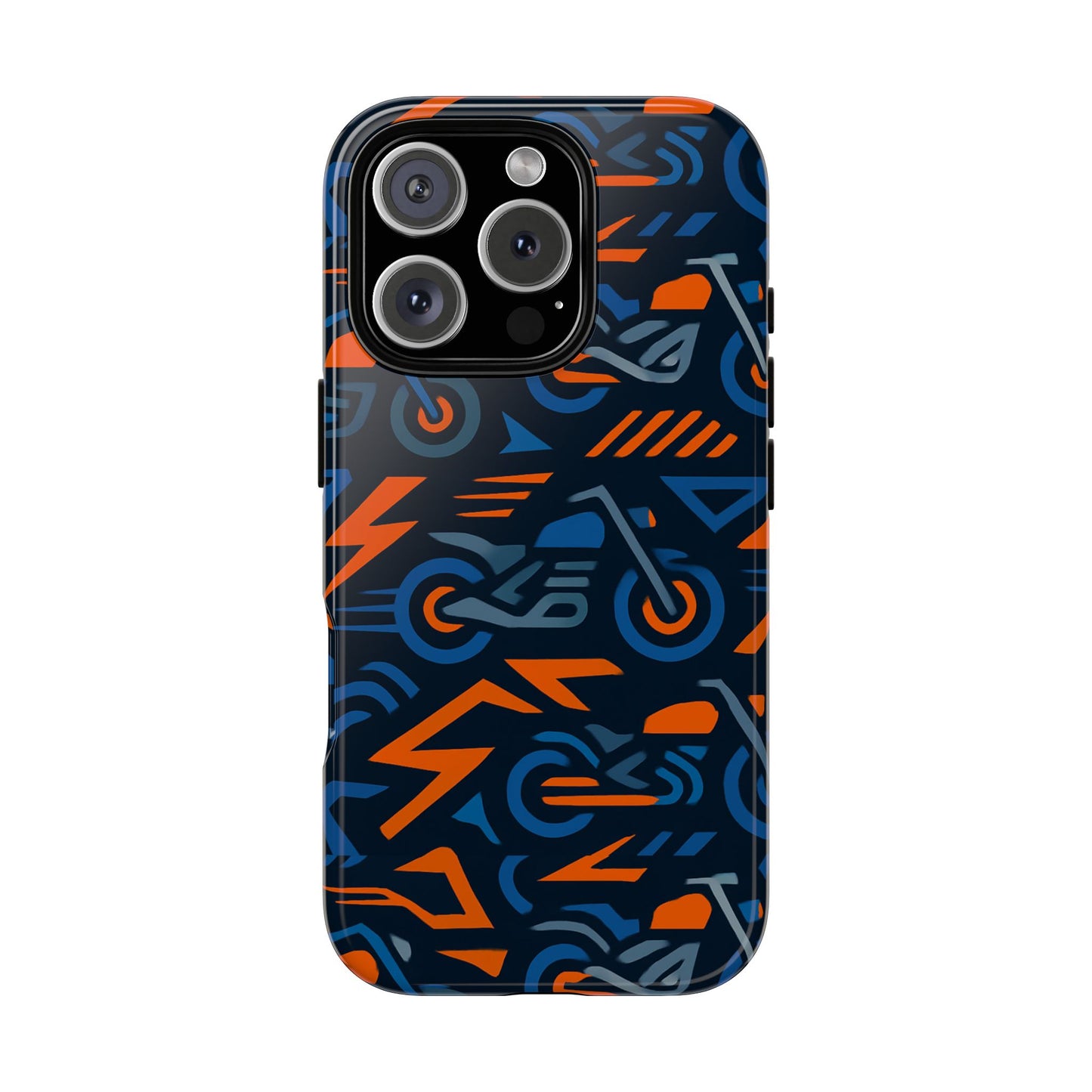 multicolour 3d wrap motorcycle protective phone case – vibrant design for stylish protection compatible with iphone 13, 14, 15 & 16 – all models including pro, pro max & plus