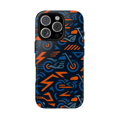 Multicolour 3D Wrap Motorcycle Protective Phone Case – Vibrant Design for Stylish Protection Compatible with iPhone 13, 14, 15 & 16 – all models including Pro, Pro Max & Plus