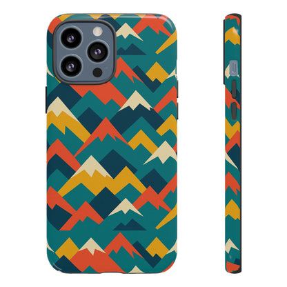 Vibrant Mountain Pattern 3D Wrap Protective Phone Case Stylish Accessory for Men and Women Compatible with iPhone 13, 14, 15 & 16 – All Models Including Pro, Pro Max & Plus