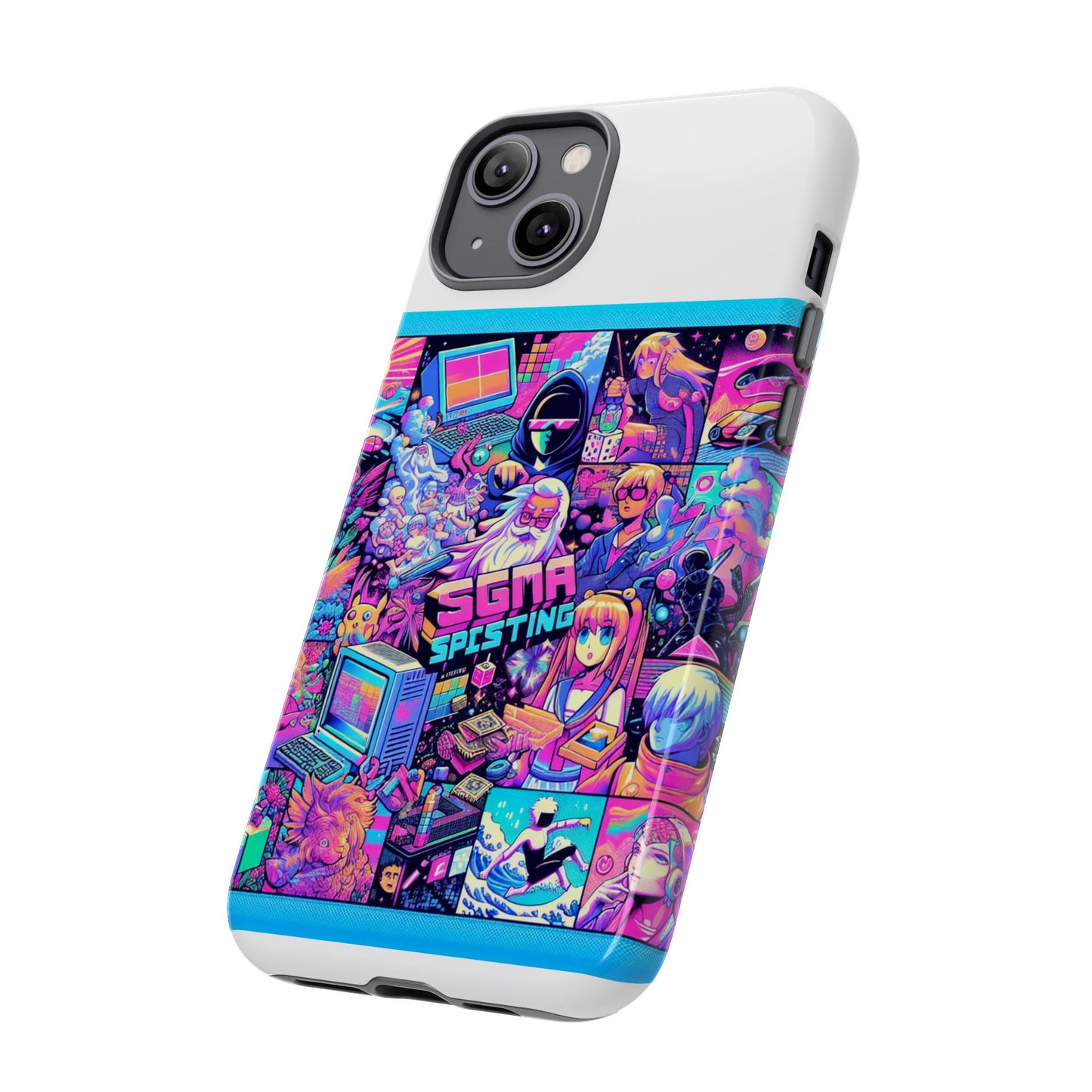 sigma sprinting vibrant protective phone case for smartphones, 3d wrap design with uv protection, durable shock absorbent material, ideal gift for anime and comic lovers