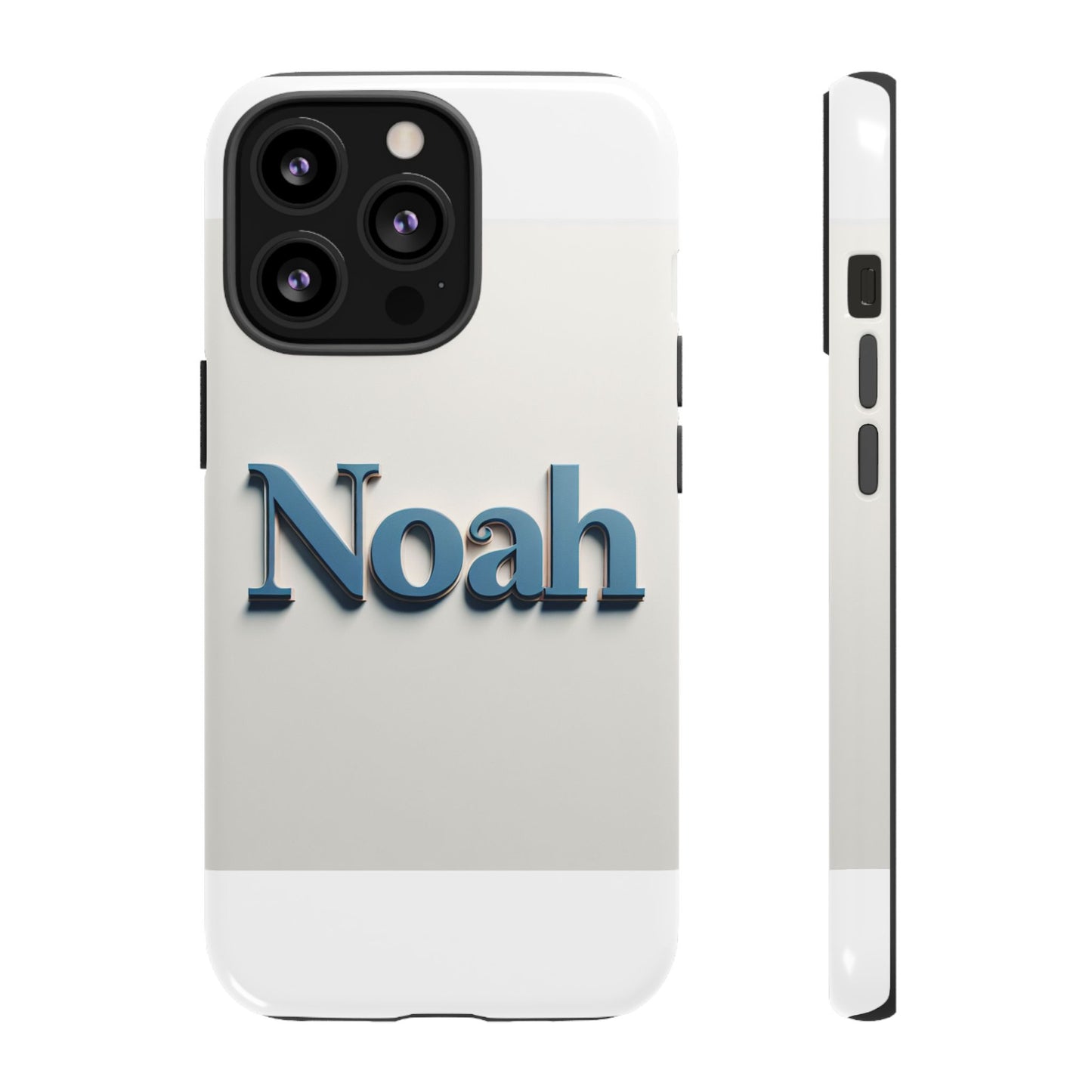 vibrant 3d name phone case in blue retro style – unique protection accessory for self-expression compatible with iphone 13, 14, 15 & 16 – all models including pro, pro max & plus