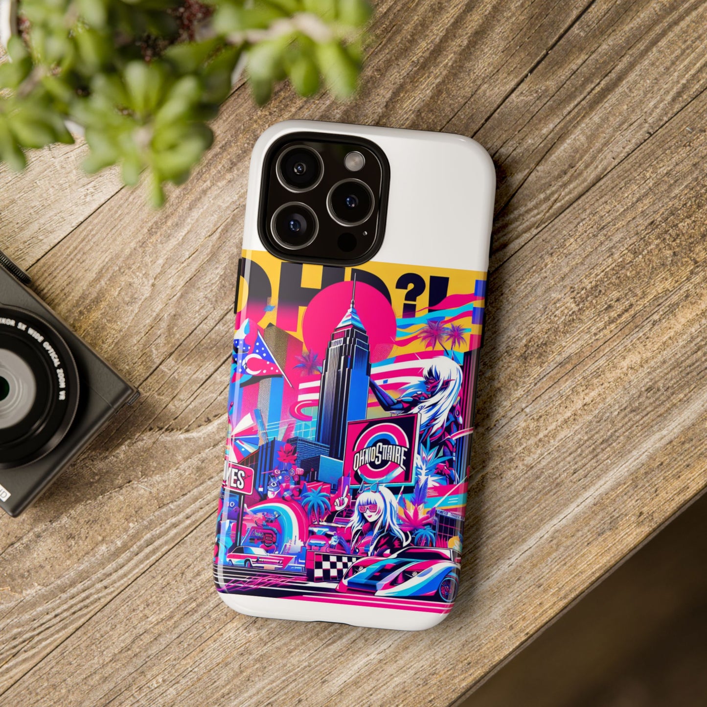 ohio more like oh-yes protective phone case for smartphones, 3d wrap design, uv protected, shock absorbing, ideal gift for anime and comic lovers