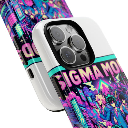 Vibrant Sigma Mode Activated Protective Phone Case for Anime Lovers, 3D Wrap Design, Durable TPU Silicone, UV Protected, Stylish Drop Protection, Gift for Friends