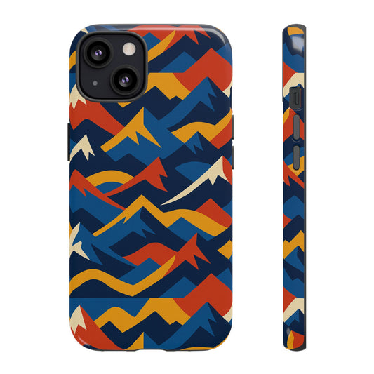 Vibrant 3D Mountain Design Protective Phone Case for Unique Accessory Lovers Compatible with iPhone 13, 14, 15 & 16 – all models including Pro, Pro Max & Plus