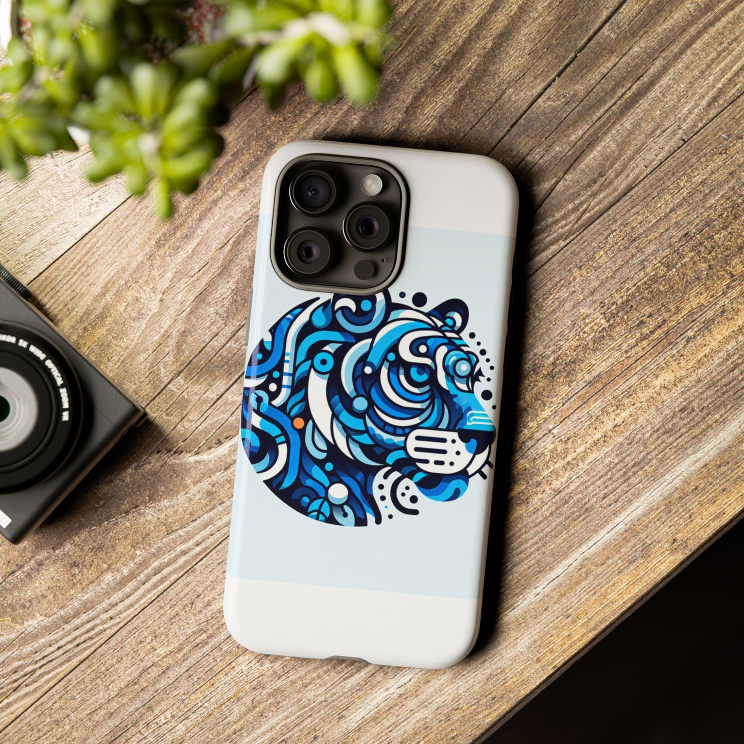vibrant 3d wrap protective phone case with unique blue lion design for stylish expression and fun accessories compatible with iphone 13, 14, 15 & 16 – all models including pro, pro max & plus