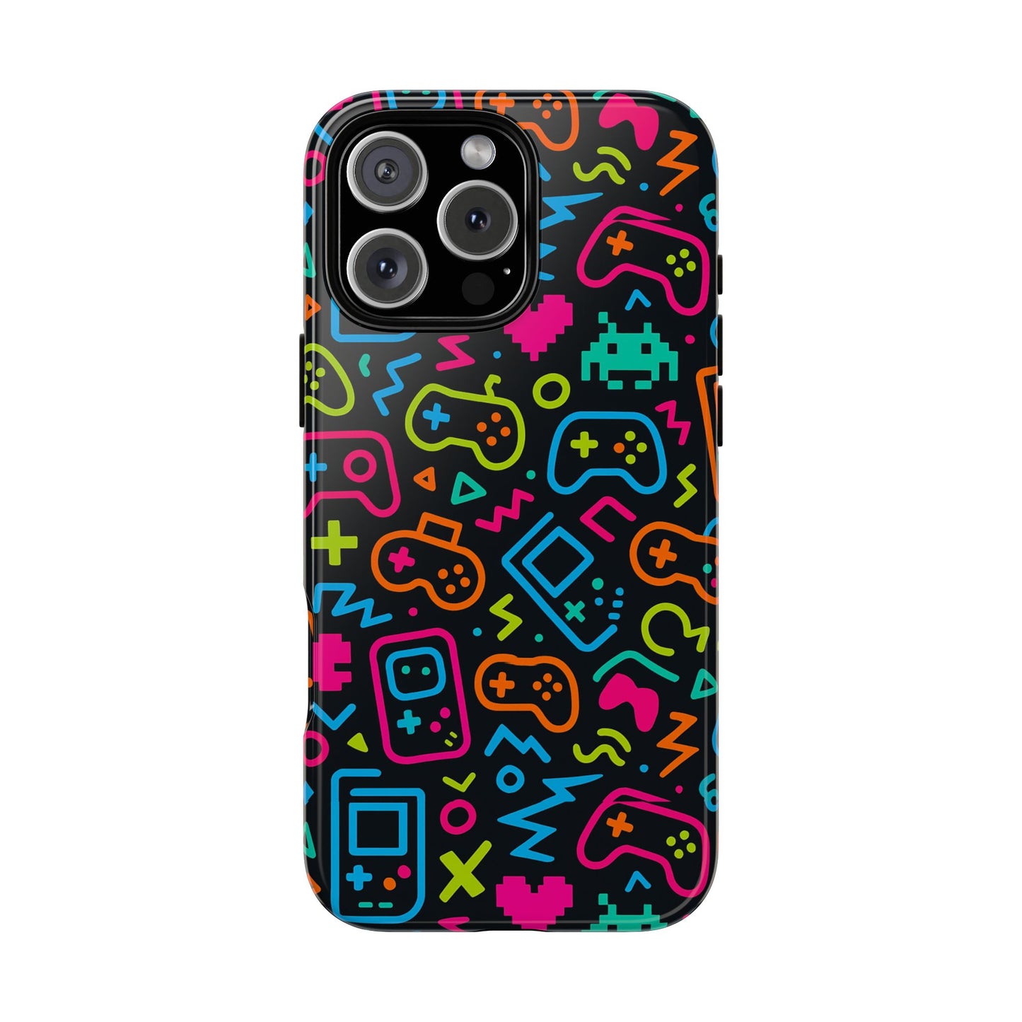 multicolour 3d wrap protective phone case with unique gaming design for men and women – stylish mobile protection compatible with iphone 13, 14, 15 & 16 – all models including pro, pro max & plus