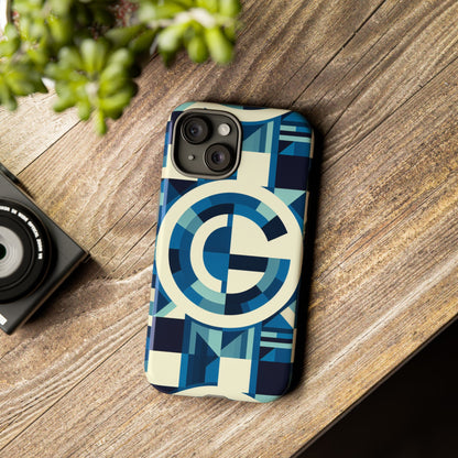 Letter Blue Alphabet G Phone Case with 3D Wrap and Shock Absorption for Kids and Teens Stylish Protective Cover for Smartphones