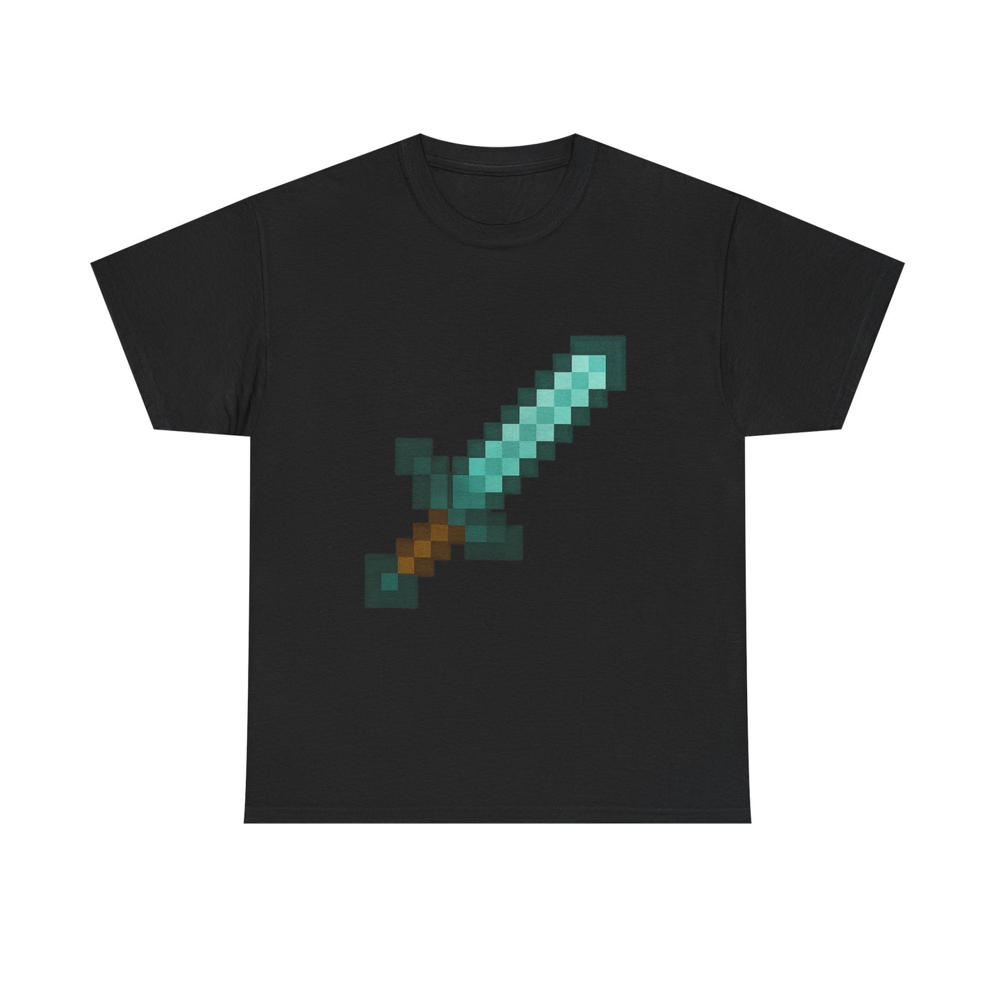 unisex heavy cotton tee - pixel sword design for gamers