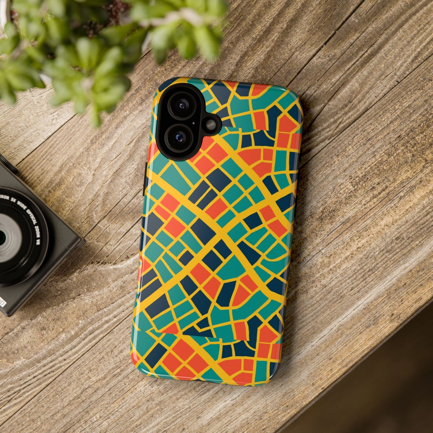 multicolour geometric 3d wrap protective phone case stylish accessory for men and women vibrant design ideal for unique expression compatible with iphone 13, 14, 15 & 16 – all models including pro, pro max & plus