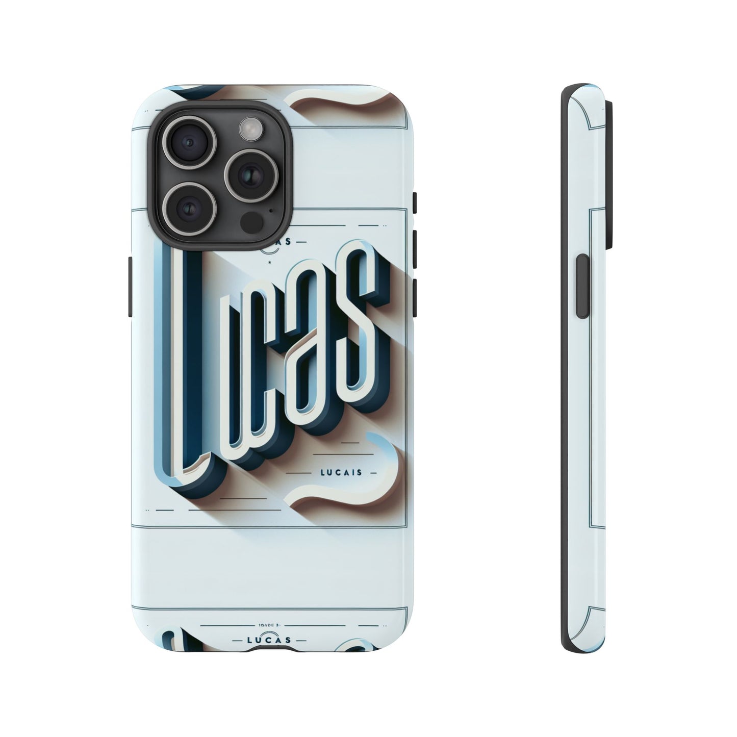 lucas blue phone case with 3d wrap design for smartphones compatible with iphone and android devices shockproof protective cover for anime and comic fans