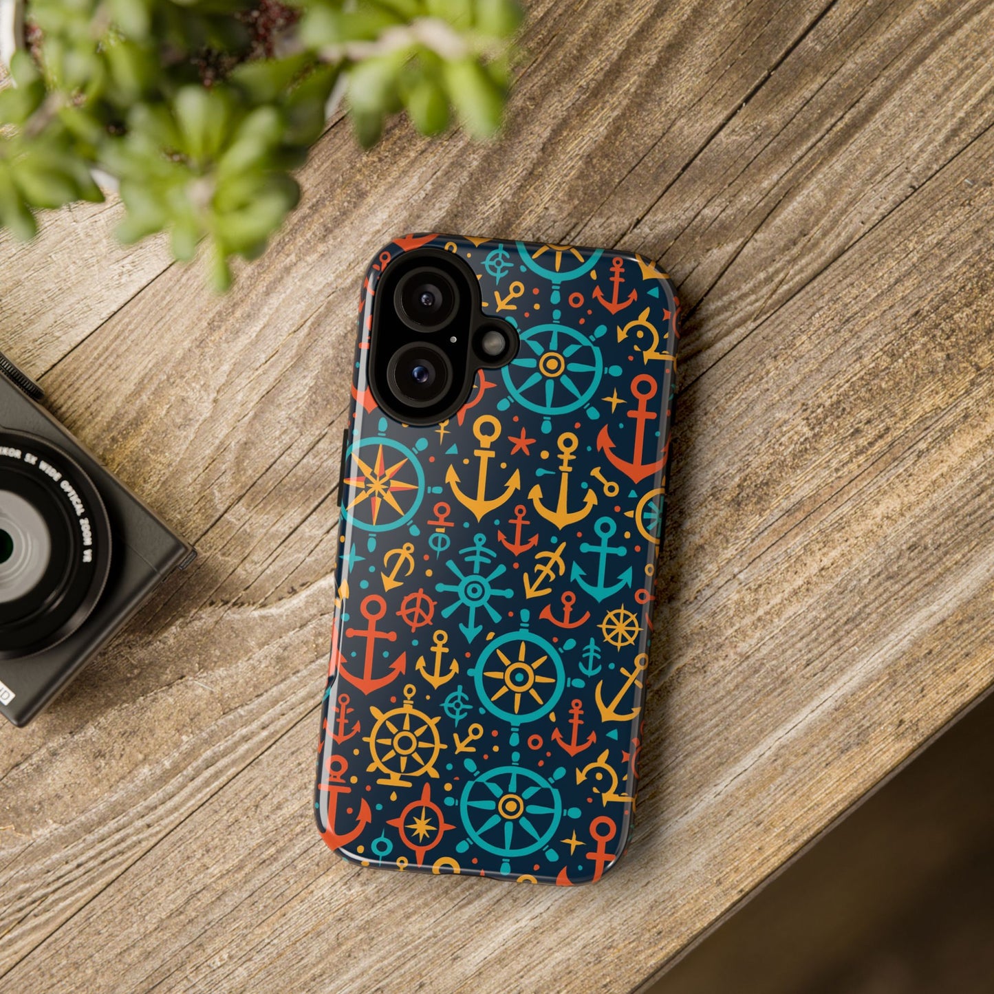 vibrant nautical pattern phone case for stylish protection – bold accessory for iphone 13, 14, 15 & 16 – all models including pro, pro max & plus