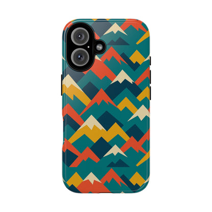 Vibrant Mountain Pattern 3D Wrap Protective Phone Case Stylish Accessory for Men and Women Compatible with iPhone 13, 14, 15 & 16 – All Models Including Pro, Pro Max & Plus