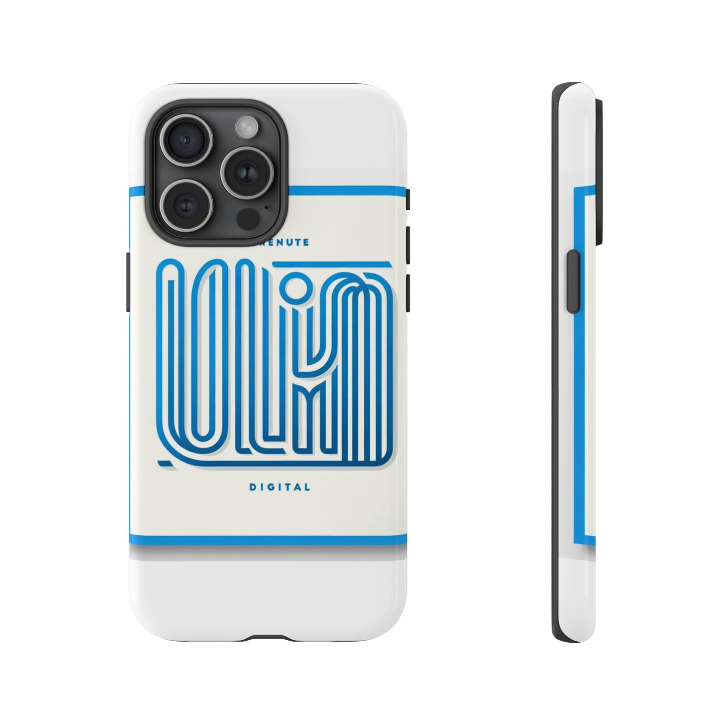 vibrant 3d wrap phone case in blue alphabet design for stylish protection compatible with iphone 13, 14, 15 & 16 – all models including pro, pro max & plus