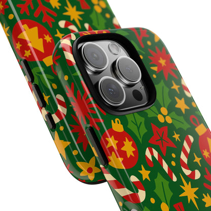 Vibrant Christmas Themed 3D Wrap Phone Case for Smartphones - Fun Holiday Accessory for Self-Expression Compatible with iPhone 13, 14, 15 & 16 – all models including Pro, Pro Max & Plus