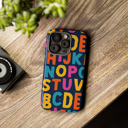 Multicolour Alphabet 3D Wrap Protective Phone Case for Unique Style and Playful Expression Compatible with iPhone 13, 14, 15 & 16 – All Models Including Pro, Pro Max & Plus