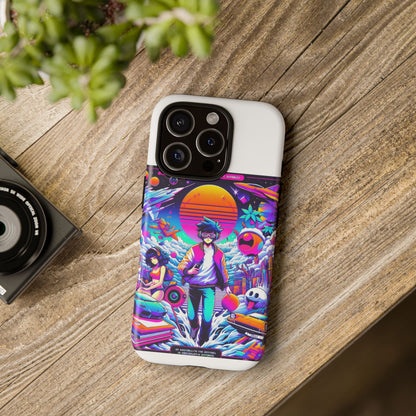 Skibidiverse Traveller Protective Phone Case with 3D Wrap Design, Durable UV Protection, Shock Absorption for Anime and Comic Culture Fans