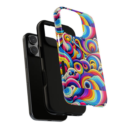 Pattern Image 5 Vibrant Shockproof Phone Case for Anime and Comic Fans - Colourful Abstract Art Style, Durable Protective Cover Compatible with iPhone 13, 14, 15 & 16 – all models including Pro, Pro Max & Plus