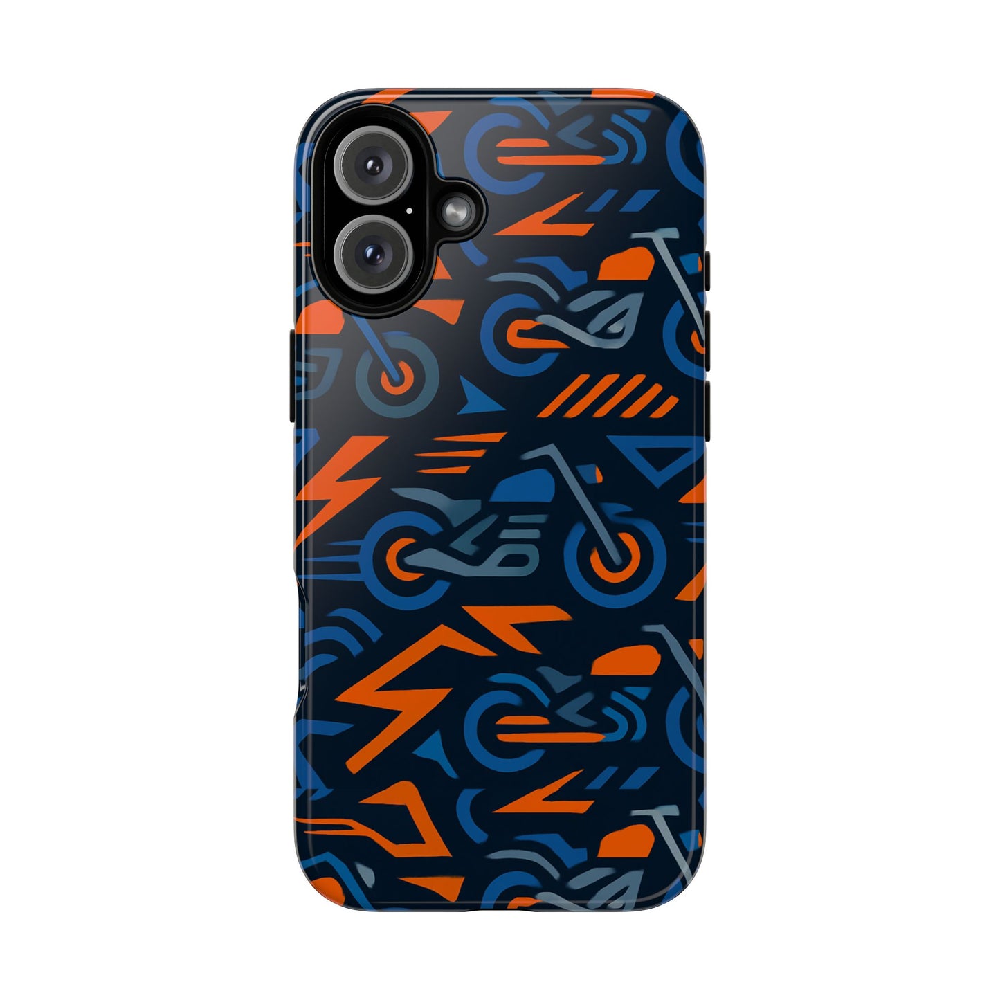 multicolour 3d wrap motorcycle protective phone case – vibrant design for stylish protection compatible with iphone 13, 14, 15 & 16 – all models including pro, pro max & plus