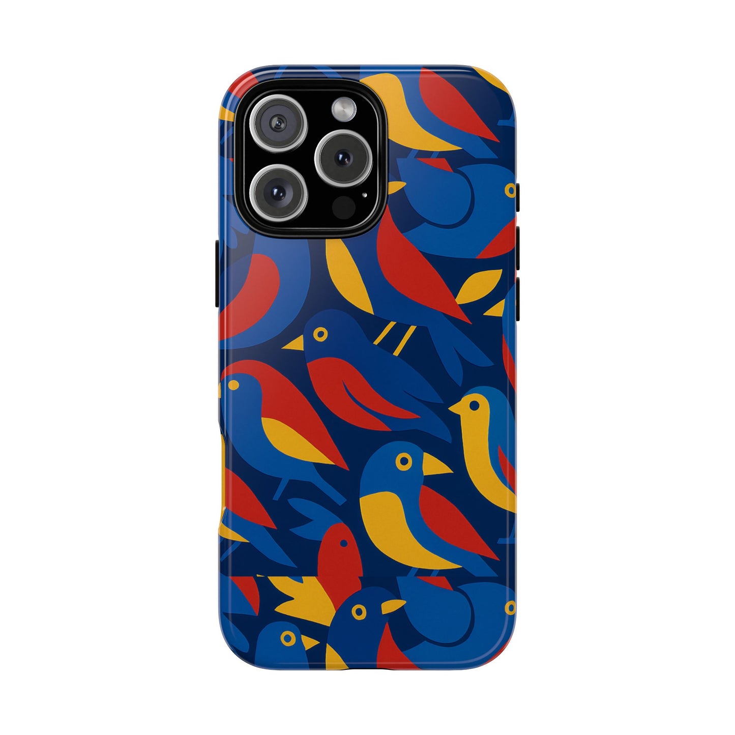 vibrant 3d wrap protective phone case with colourful bird design stylish accessory for men and women compatible with iphone 13, 14, 15 & 16 – all models including pro, pro max & plus